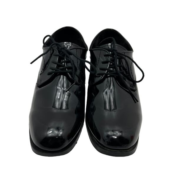 Frederico Leone Genoa Black Upper Square Toe Derby Mens 8M Dress Shoes - Picture 1 of 10